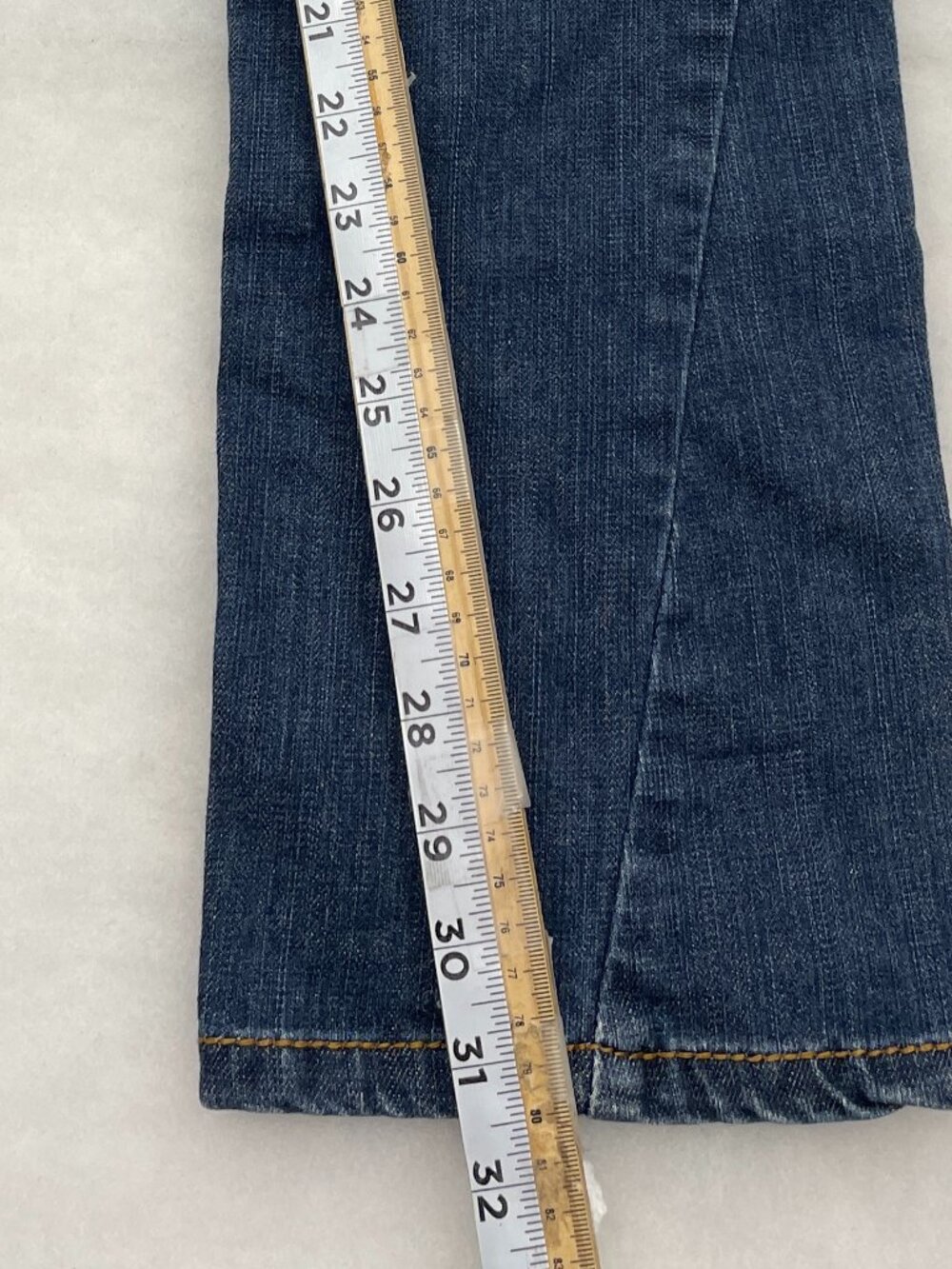 True Religion Joey Big T Flare Leg Blue Jeans USA Made Vintage 28 Women's 28x31 - Picture 11 of 13
